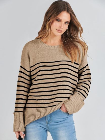 Women's Oversized Sweaters 2025 Long Sleeve Fuzzy Knit Casual Chunky Pullover Sweater Fall Outfits Clothes