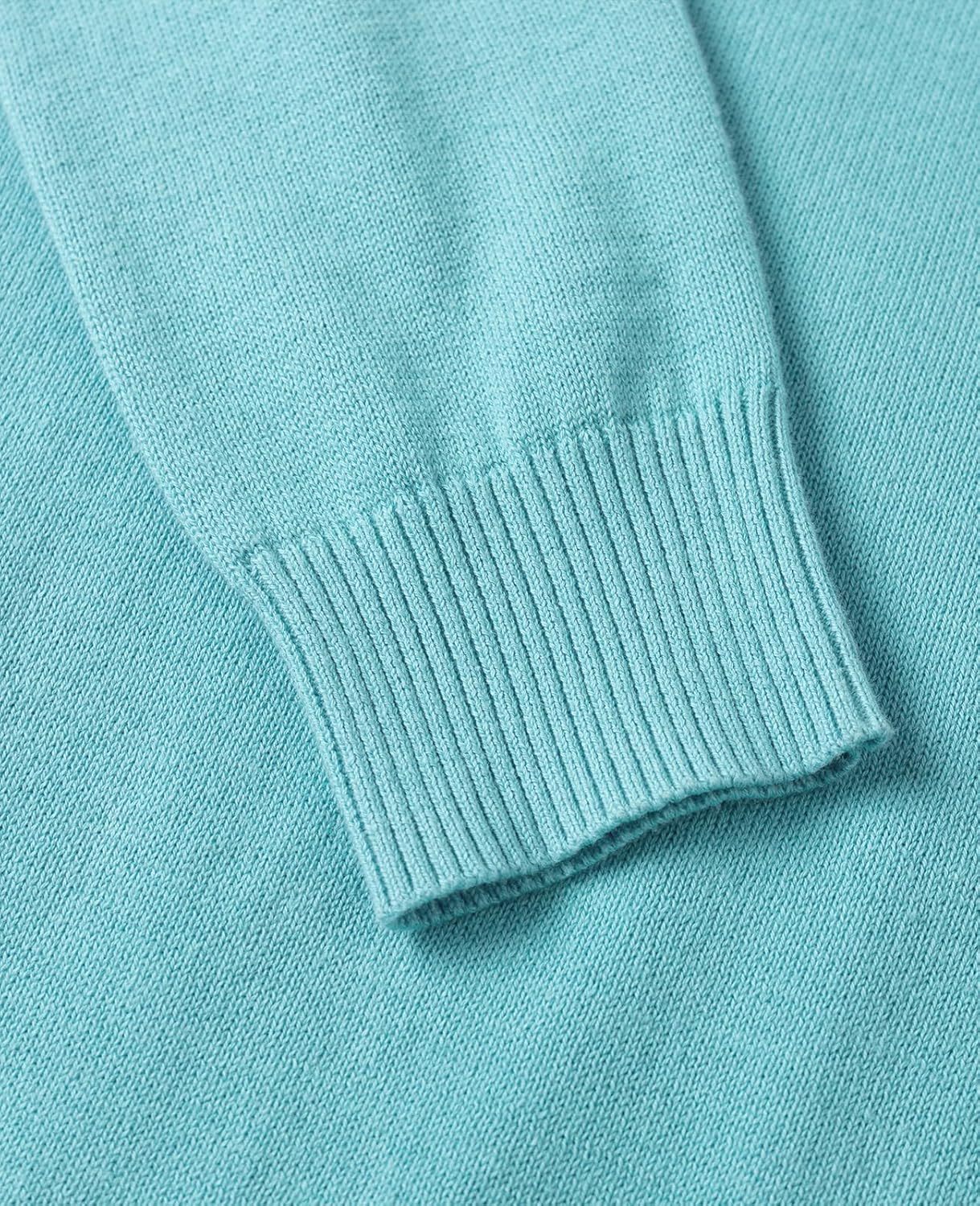 Women's Sweater 100% Cotton Long Sleeeve Pullover Sweater Soft Lightweight Knit Tops 