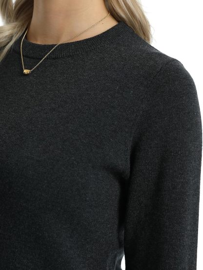 Women's Sweater 100% Cotton Long Sleeeve Pullover Sweater Soft Lightweight Knit Tops 