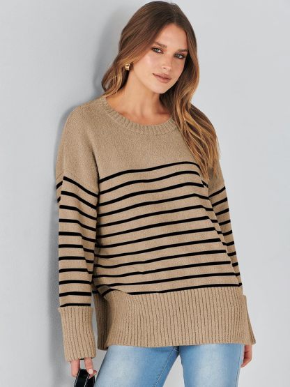 Women's Oversized Sweaters 2025 Long Sleeve Fuzzy Knit Casual Chunky Pullover Sweater Fall Outfits Clothes