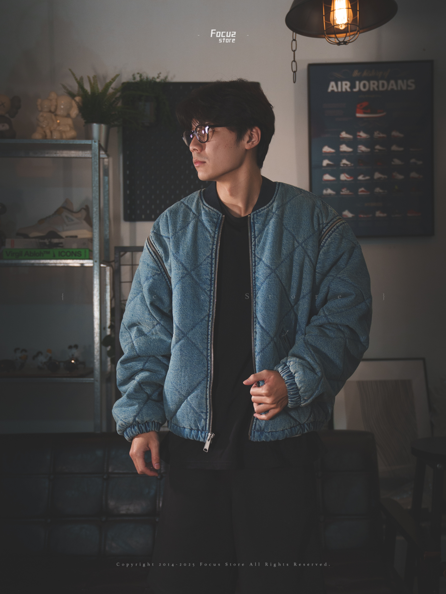  FW25 Week1 Zip-Off Sleeve Quilted Bomber Jacket 