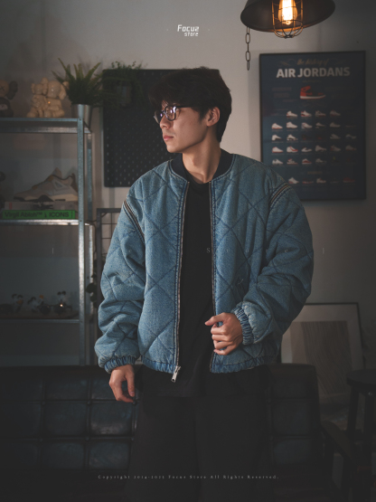  FW25 Week1 Zip-Off Sleeve Quilted Bomber Jacket 