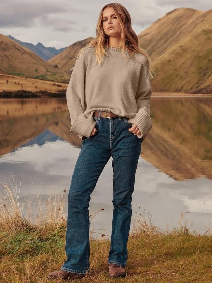 Women's Oversized Sweaters 2025 Long Sleeve Fuzzy Knit Casual Chunky Pullover Sweater Fall Outfits Clothes