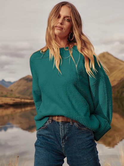 Women's Oversized Sweaters 2025 Long Sleeve Fuzzy Knit Casual Chunky Pullover Sweater Fall Outfits Clothes