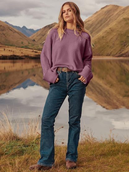 Women's Oversized Sweaters 2025 Long Sleeve Fuzzy Knit Casual Chunky Pullover Sweater Fall Outfits Clothes