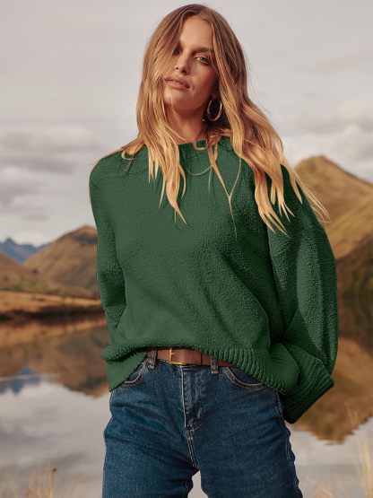Women's Oversized Sweaters 2025 Long Sleeve Fuzzy Knit Casual Chunky Pullover Sweater Fall Outfits Clothes