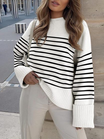 Women's Oversized Sweaters 2025 Long Sleeve Fuzzy Knit Casual Chunky Pullover Sweater Fall Outfits Clothes