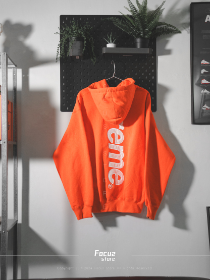  FW24 Week3 Satin Appliqué Hooded Sweatshirt 背字Logo 帽T