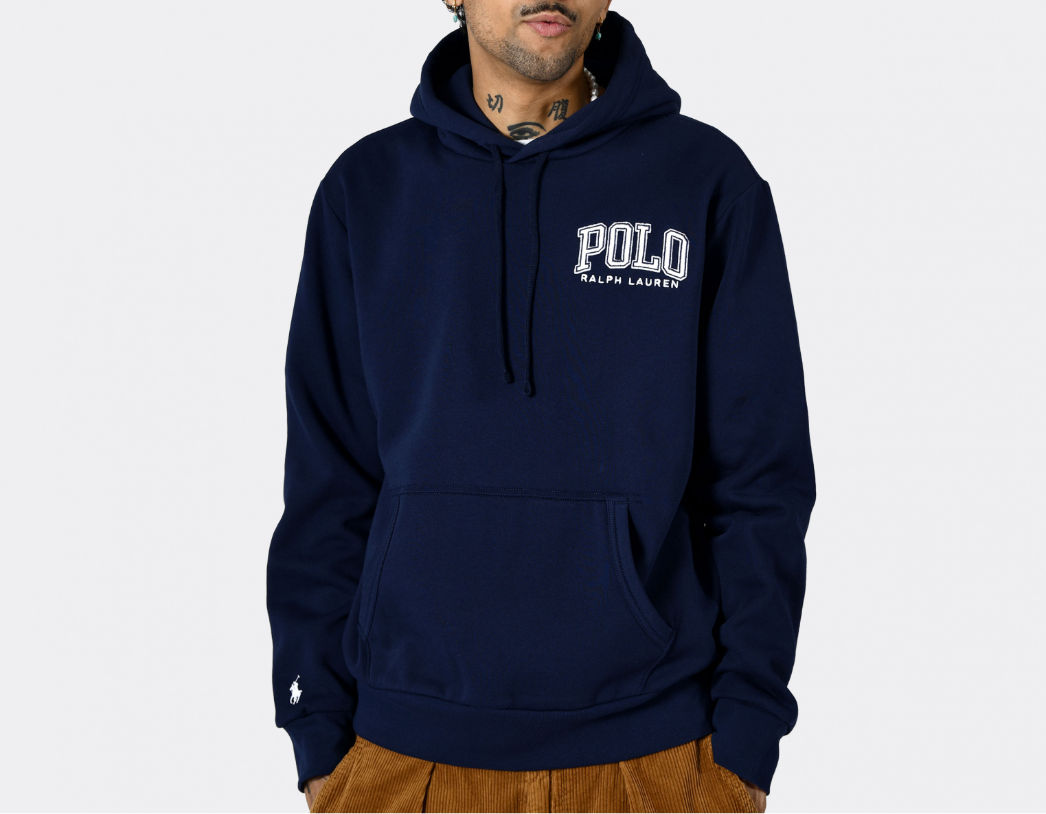 Polo Ralph Lauren Graphic Fleece Hoodie Cruise Navy