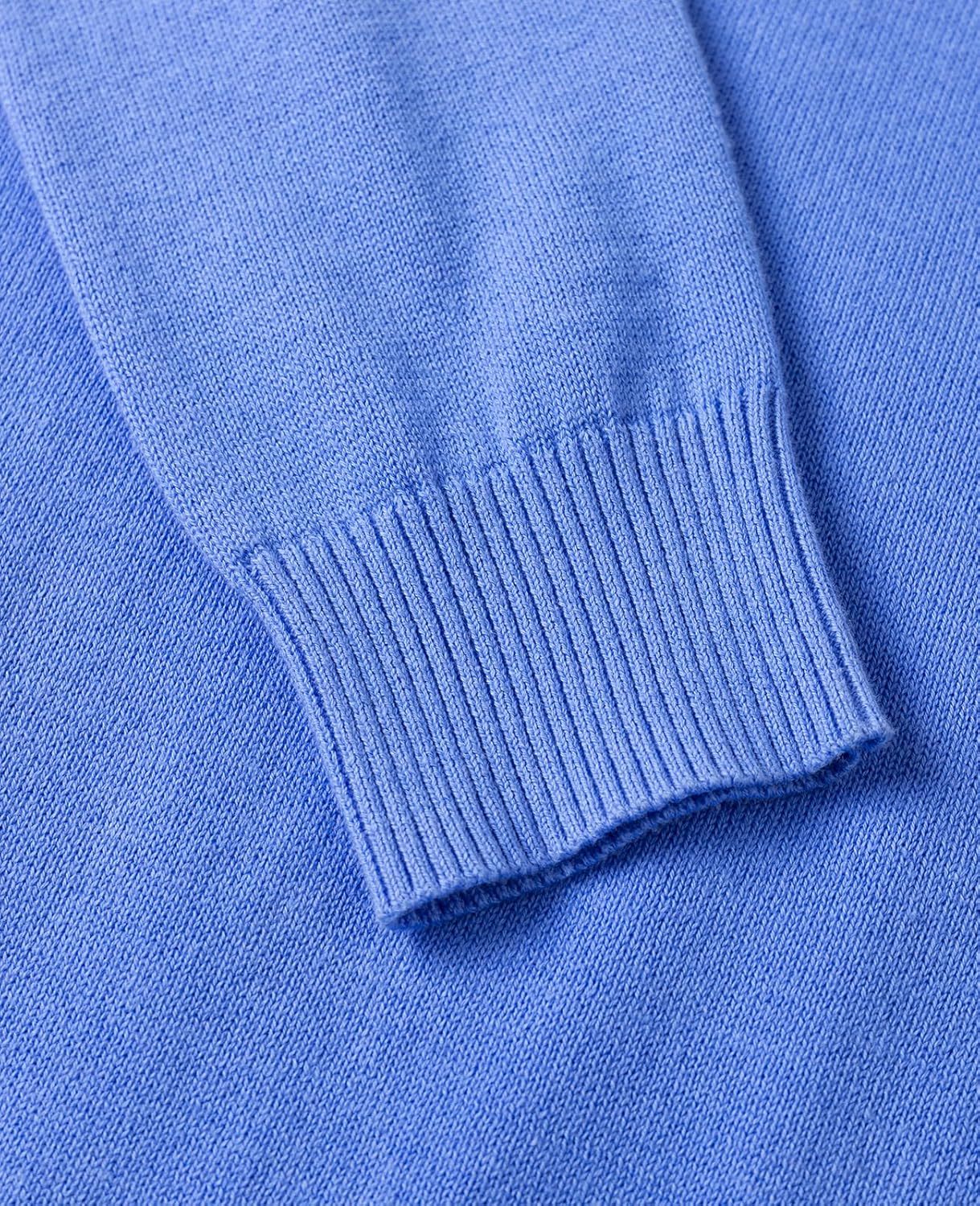 Women's Sweater 100% Cotton Long Sleeeve Pullover Sweater Soft Lightweight Knit Tops 