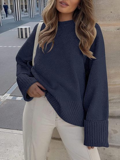 Women's Oversized Sweaters 2025 Long Sleeve Fuzzy Knit Casual Chunky Pullover Sweater Fall Outfits Clothes
