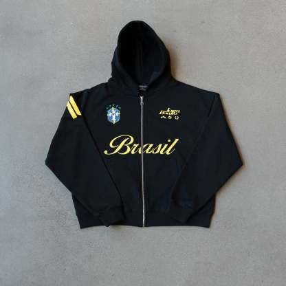 Brazil Football Club Zip Hoodie