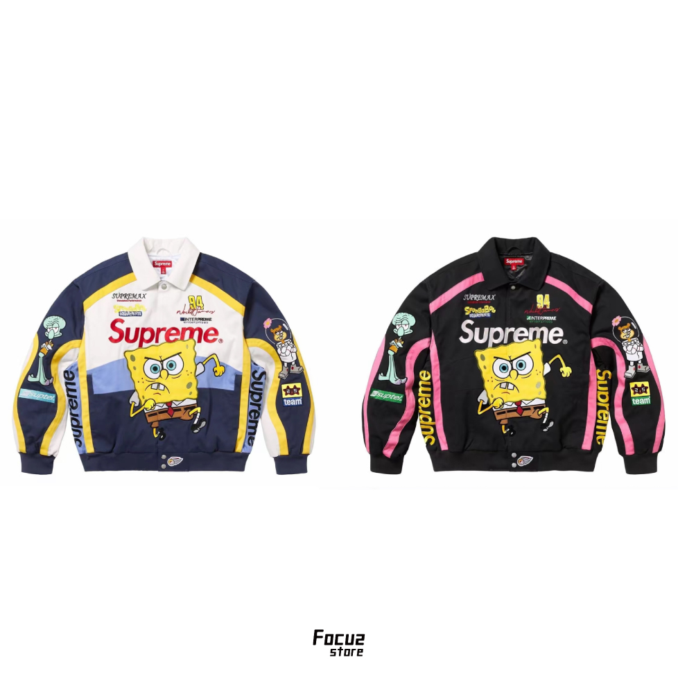  Spongebob Squarepants x SS25 Week11 Jeff Hamilton Racing Jacket 