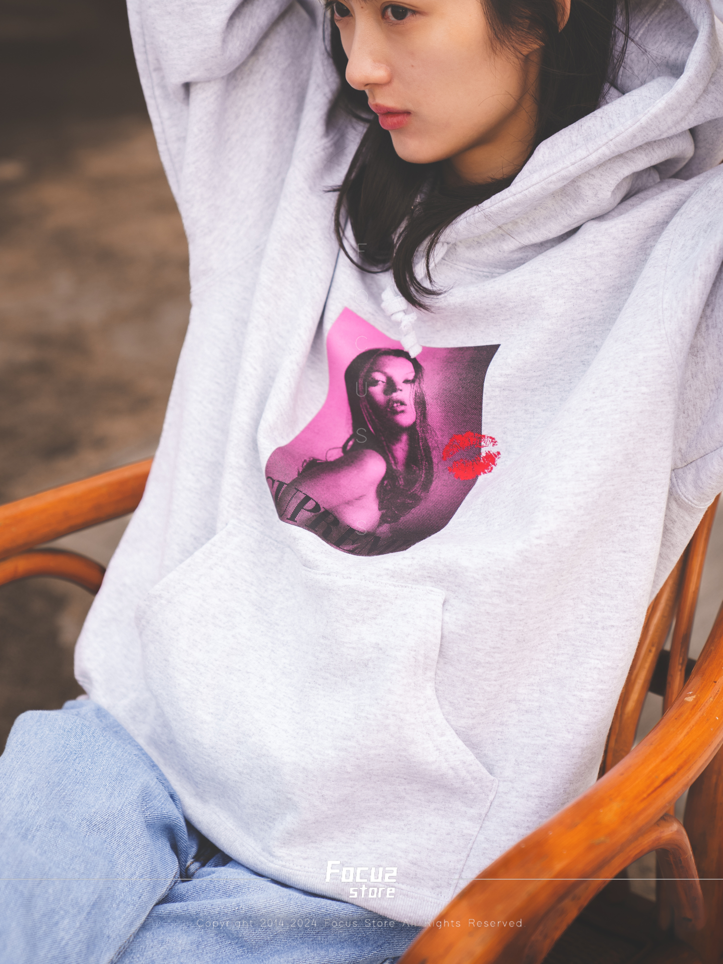  FW24 Week14 Kate Moss Hooded Sweatshirt 