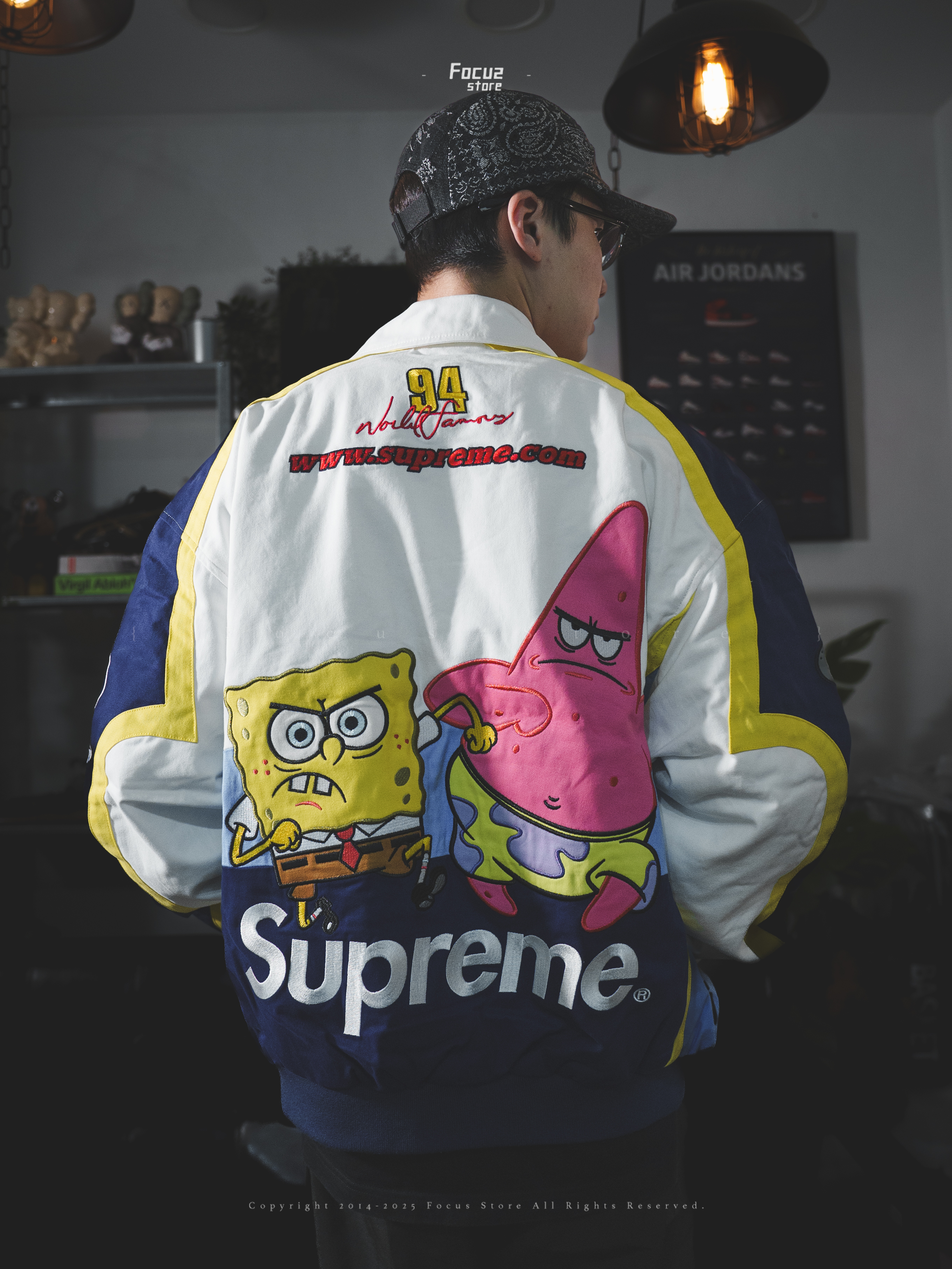  Spongebob Squarepants x SS25 Week11 Jeff Hamilton Racing Jacket 