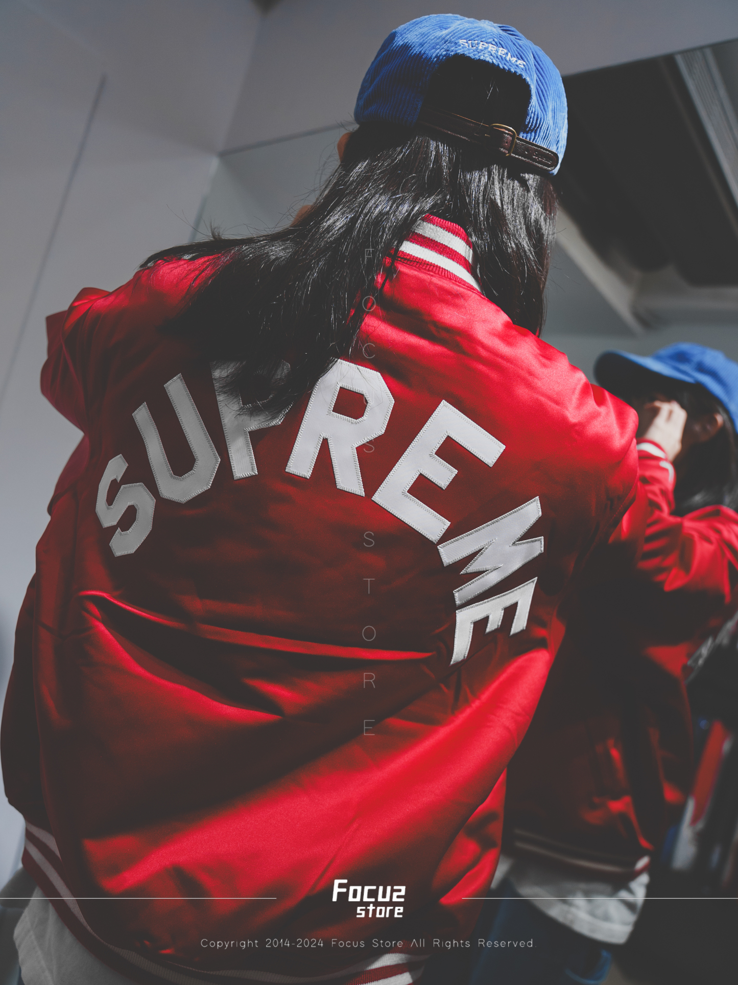  Mitchell&Ness x FW24 Week12 Satin Varsity Jacket 