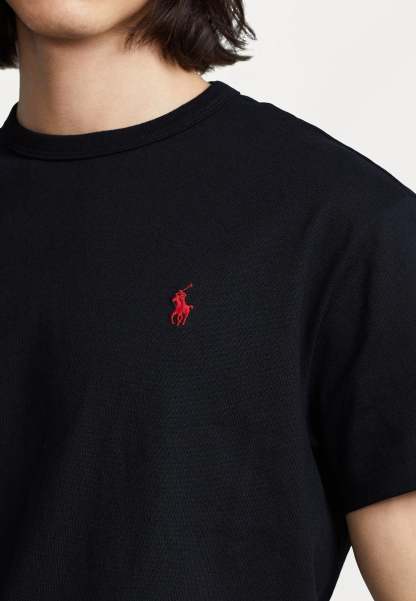 Men's T-shirt Red Logo - Black