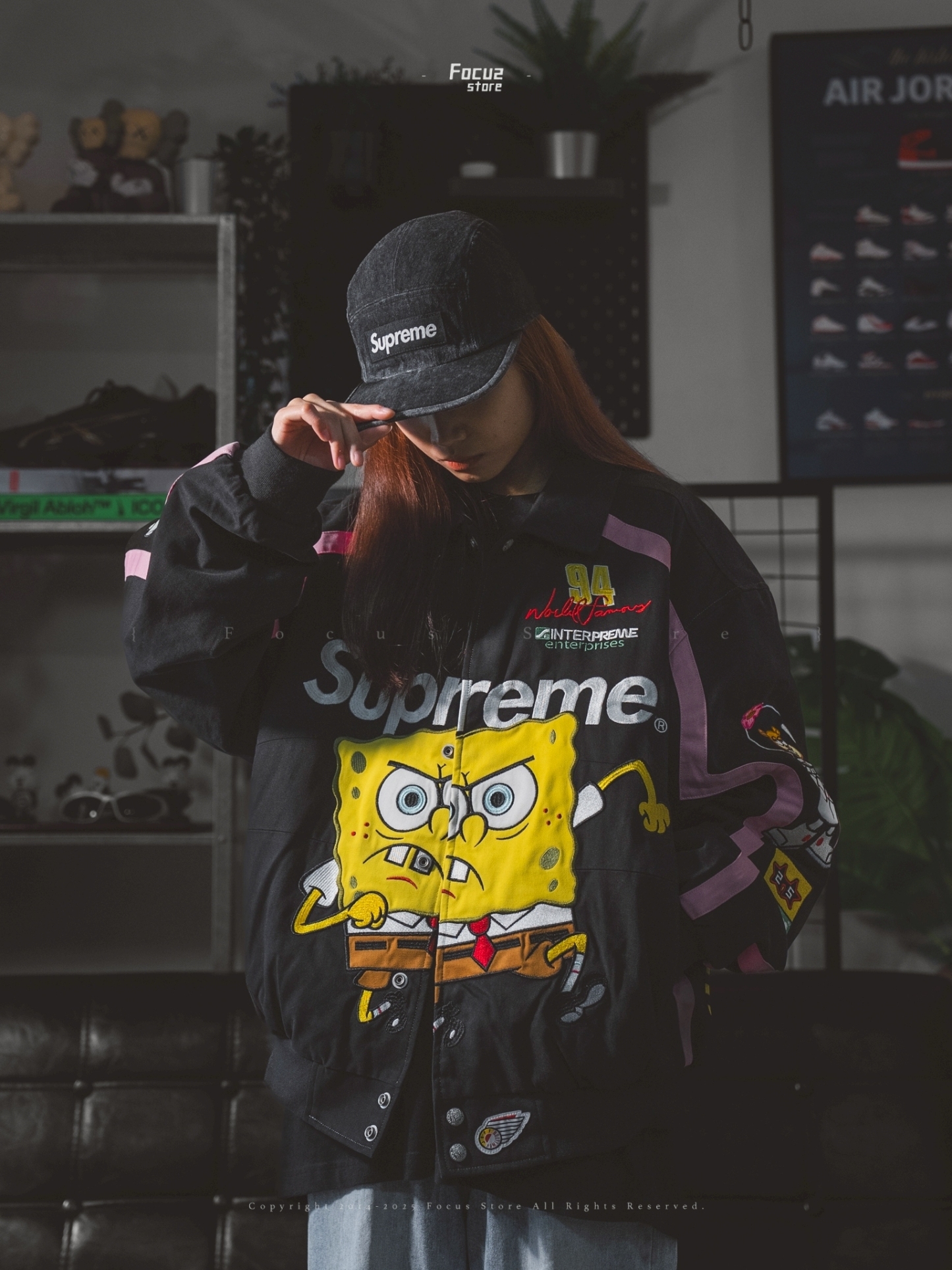  Spongebob Squarepants x SS25 Week11 Jeff Hamilton Racing Jacket 
