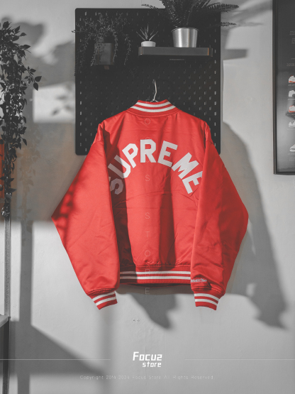  Mitchell&Ness x FW24 Week12 Satin Varsity Jacket 