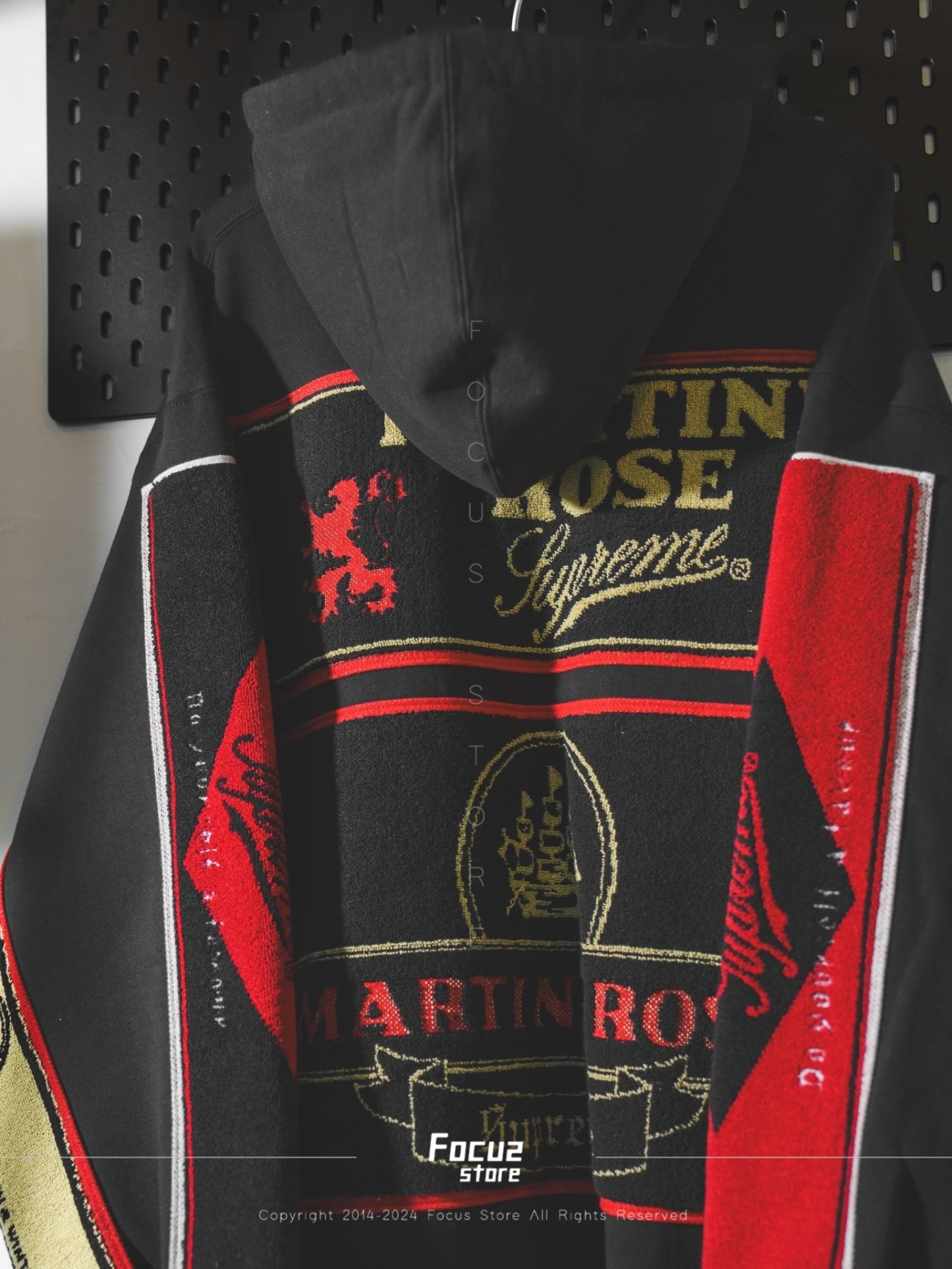  Martine Rose Towel Zip Up Hooded Sweatshirt 黑/白 兩色 拉鍊外套