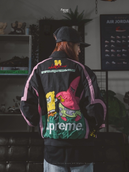  Spongebob Squarepants x SS25 Week11 Jeff Hamilton Racing Jacket 
