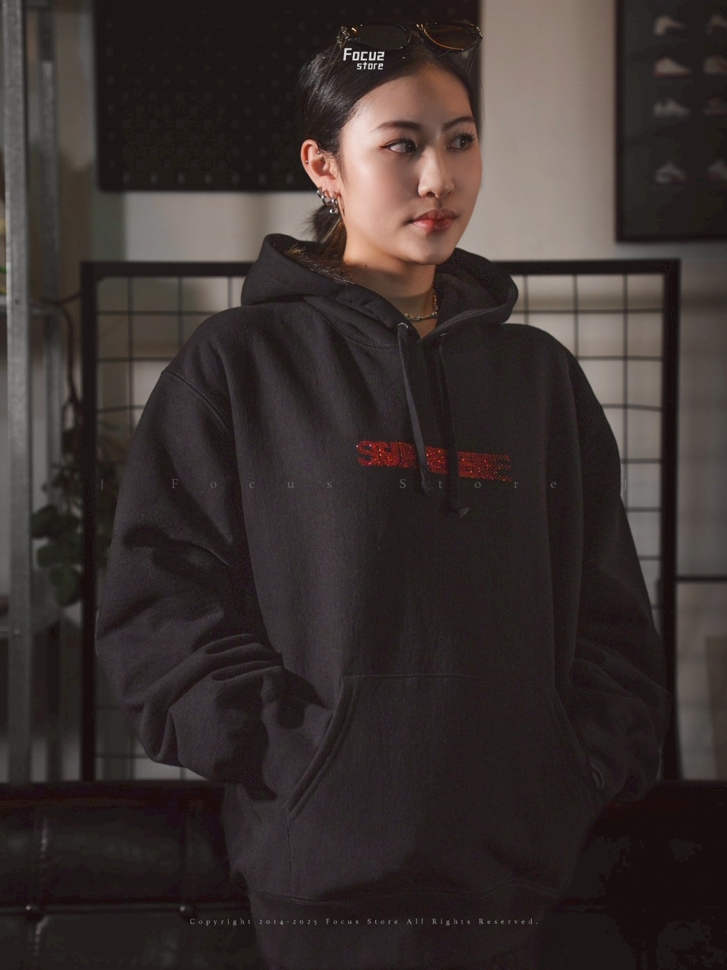  Swarovski x Motion Logo Hooded Sweatshirt 