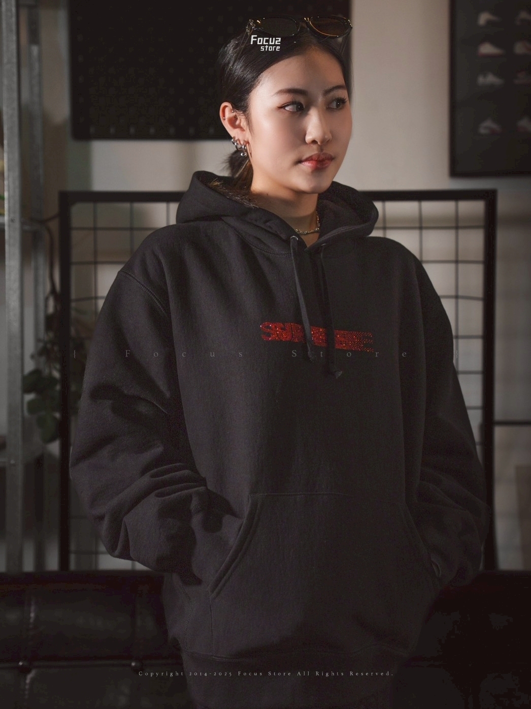  Swarovski x Motion Logo Hooded Sweatshirt 