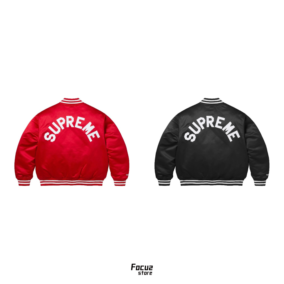  Mitchell&Ness x FW24 Week12 Satin Varsity Jacket 