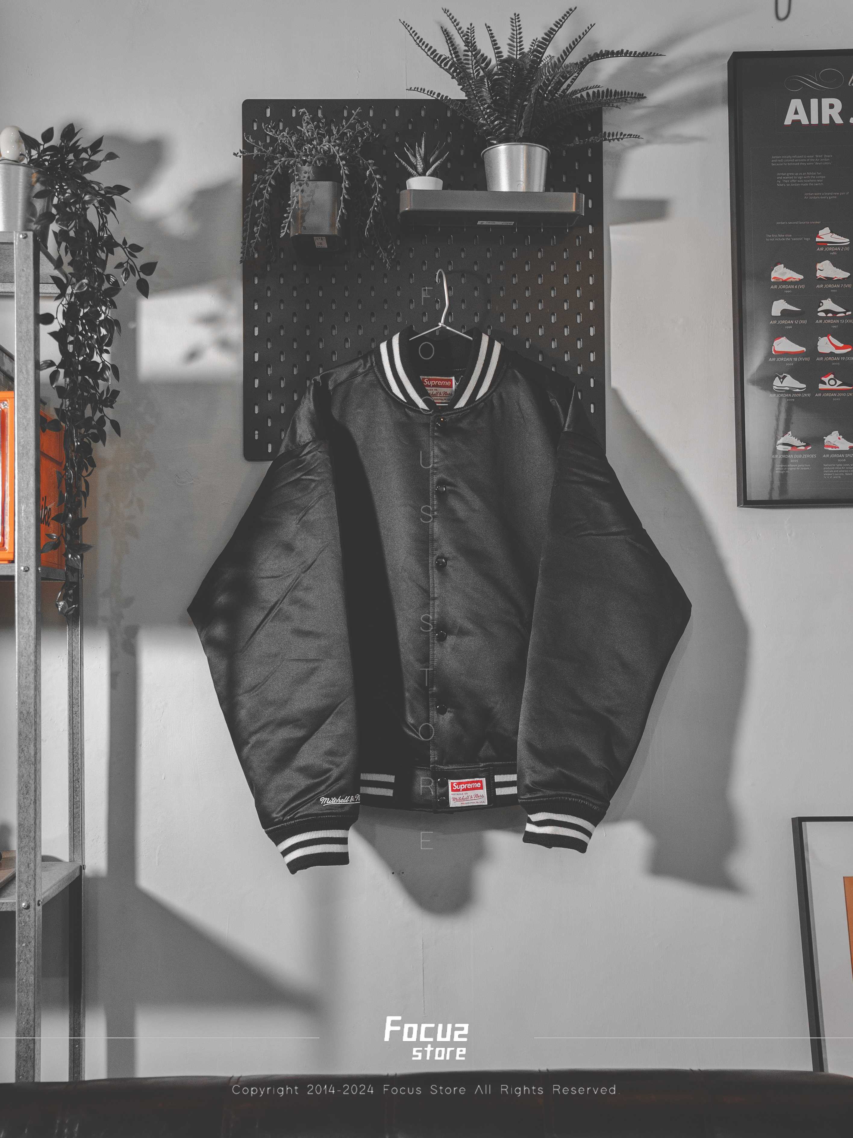  Mitchell&Ness x FW24 Week12 Satin Varsity Jacket 