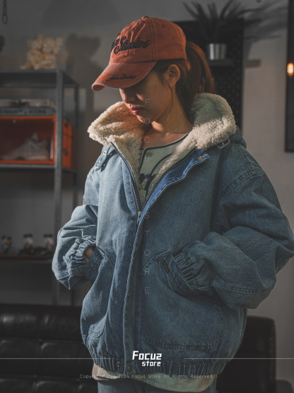  FW24 Week6 Faux Shearling Lined Bomber Jacket 