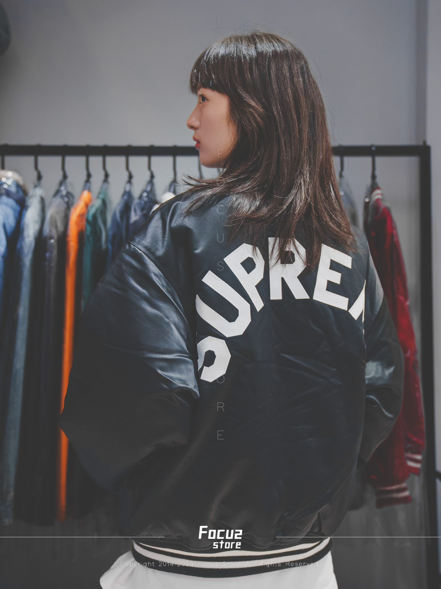  Mitchell&Ness x FW24 Week12 Satin Varsity Jacket 