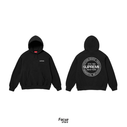 CIRCLE LOGO HOODED SWEATSHIRT BLACK 