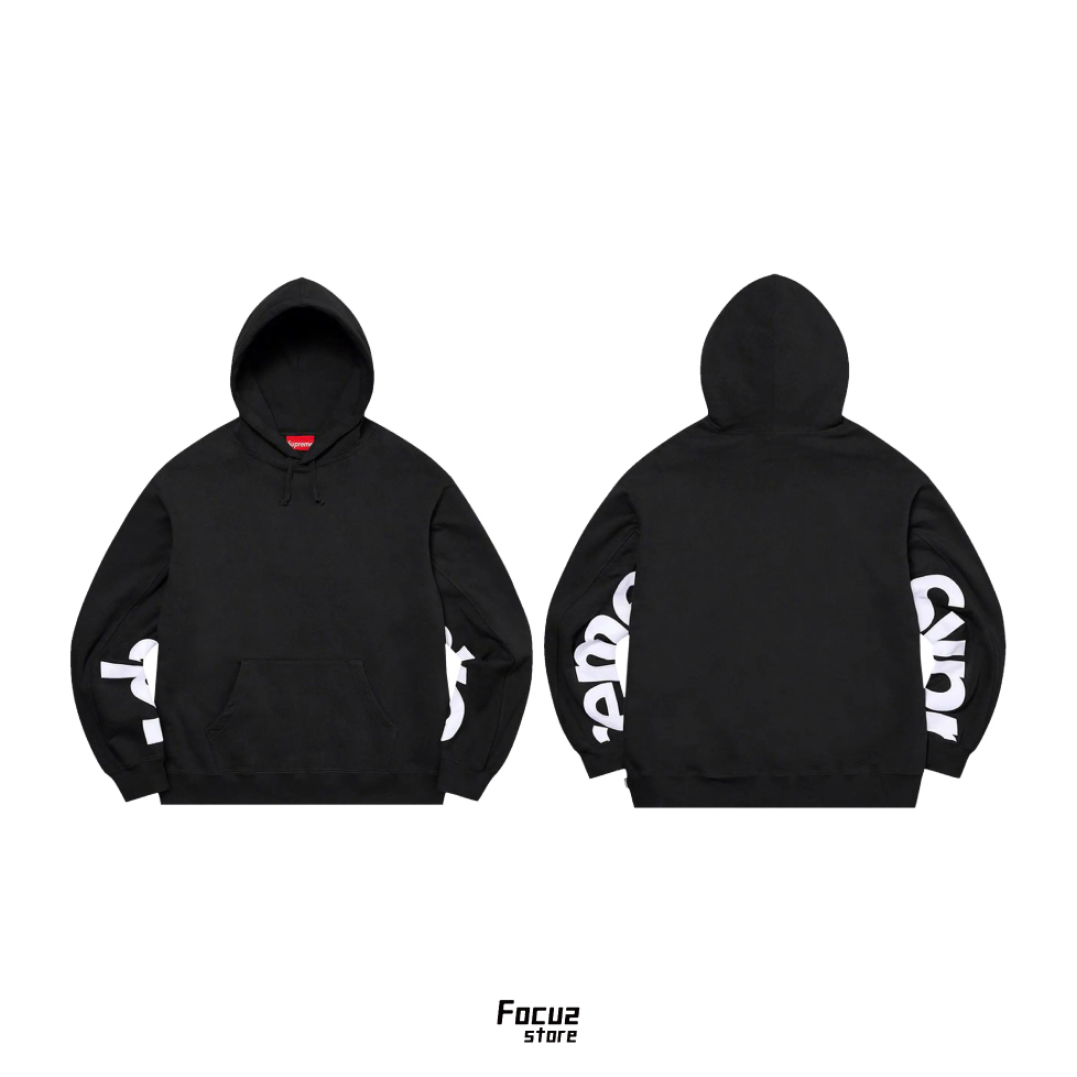  Cropped Panels Hooded Sweatshirt 