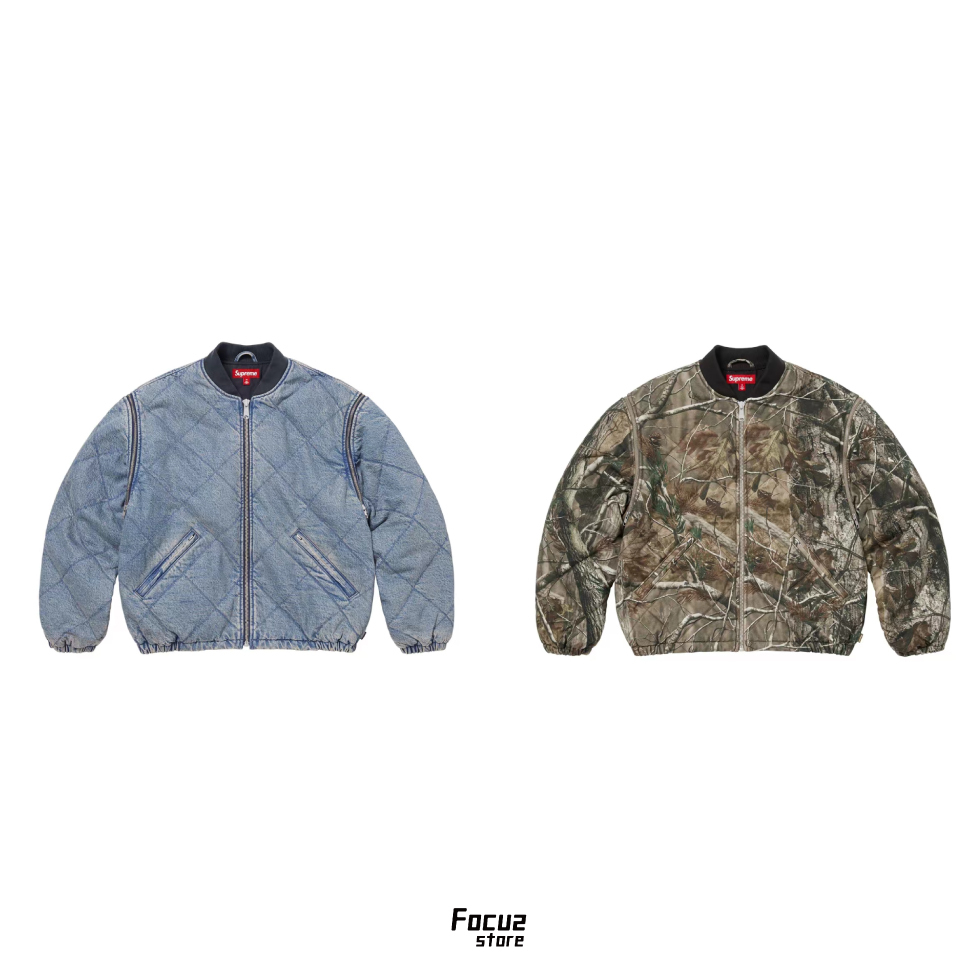  FW25 Week1 Zip-Off Sleeve Quilted Bomber Jacket 