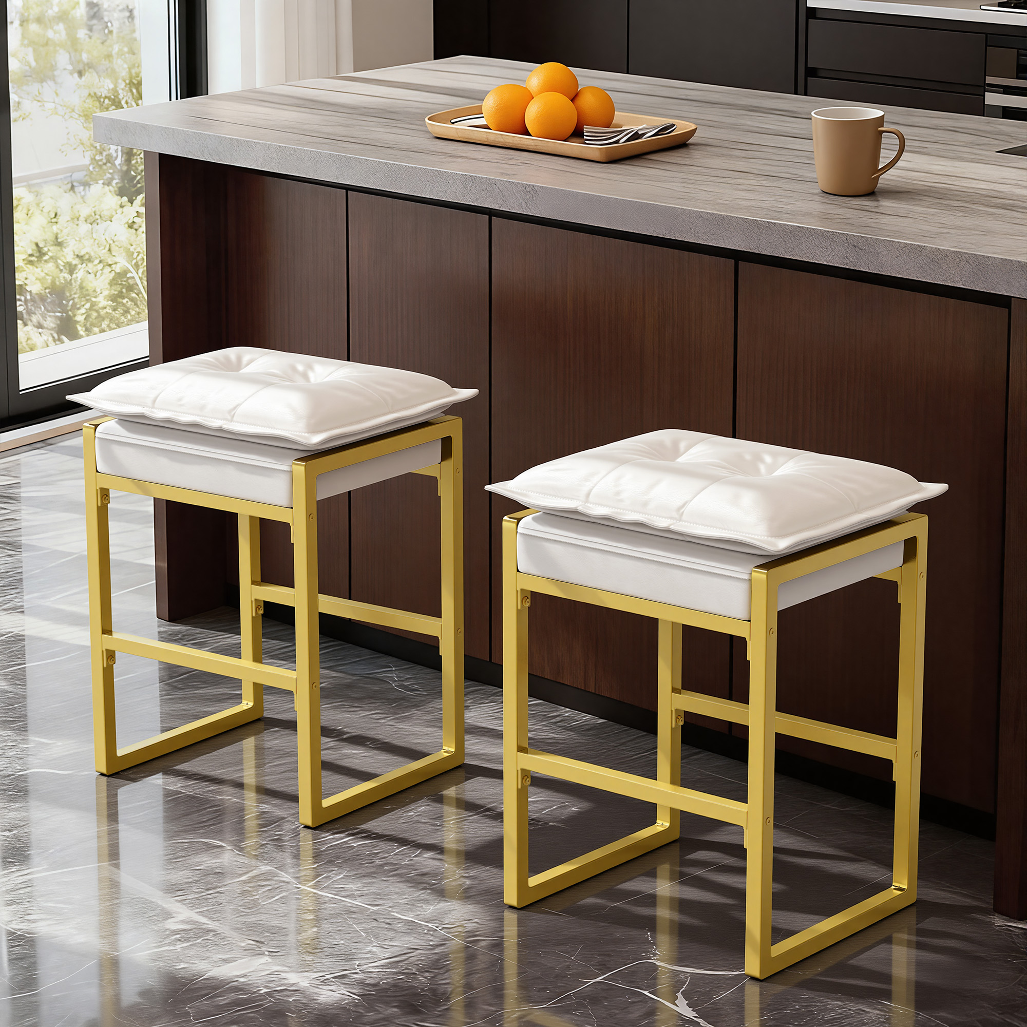 Height Bar Stools & Double-Layer Cloud Soft Cushion