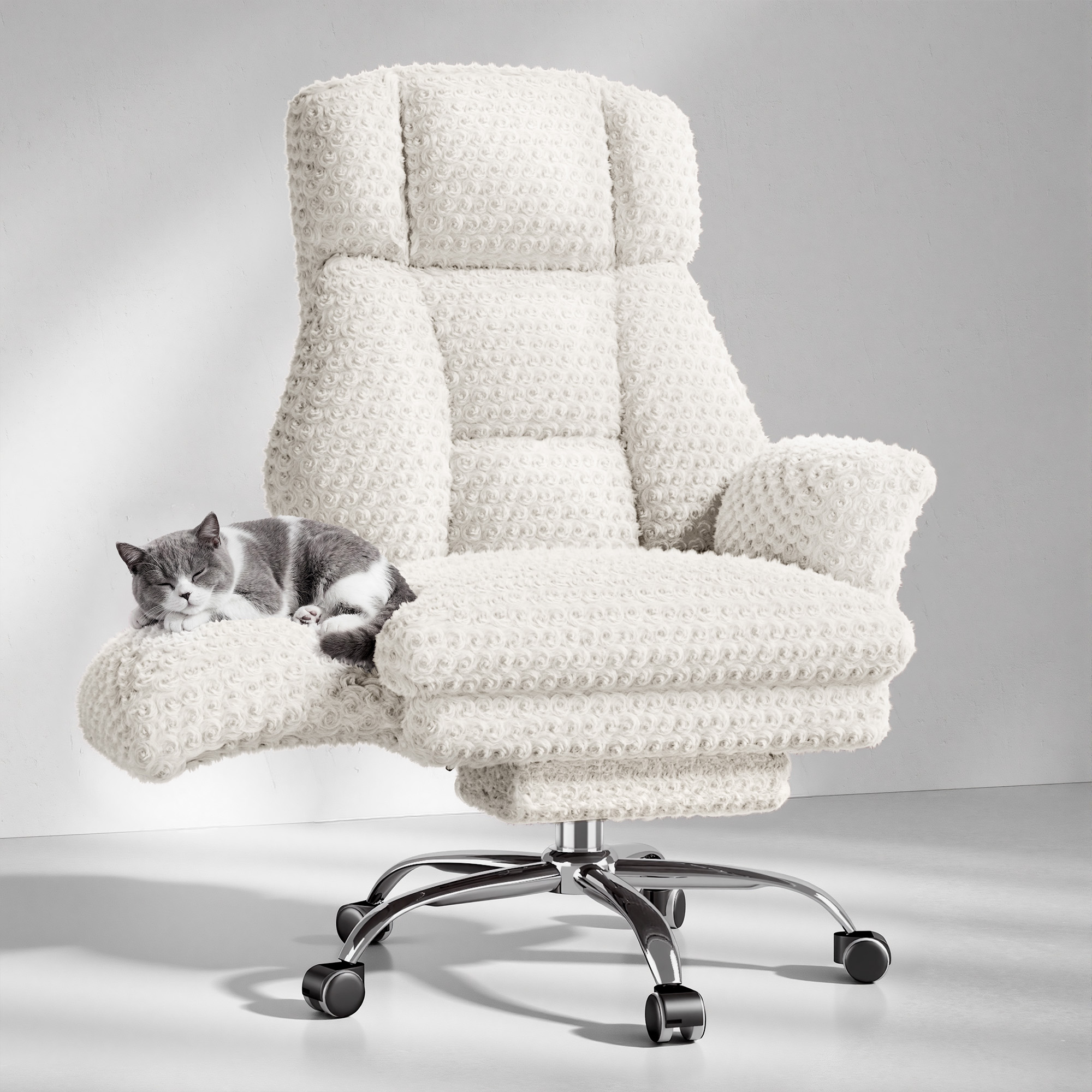 Rose Velvet Cloud Chair