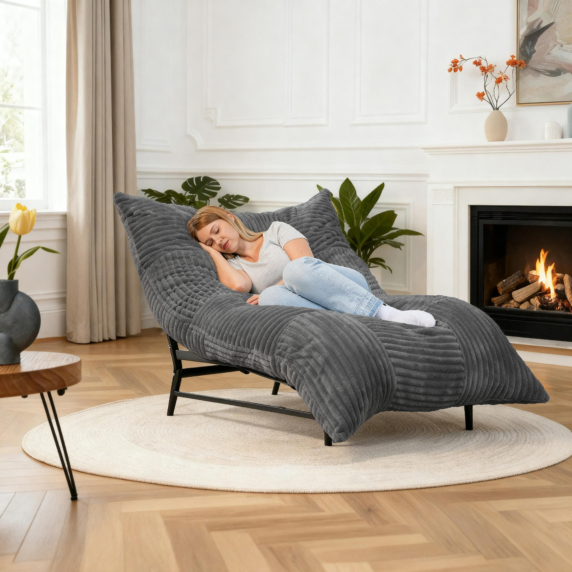 Giant Bean Bag Chair & Sofa Bed-Homrelexa