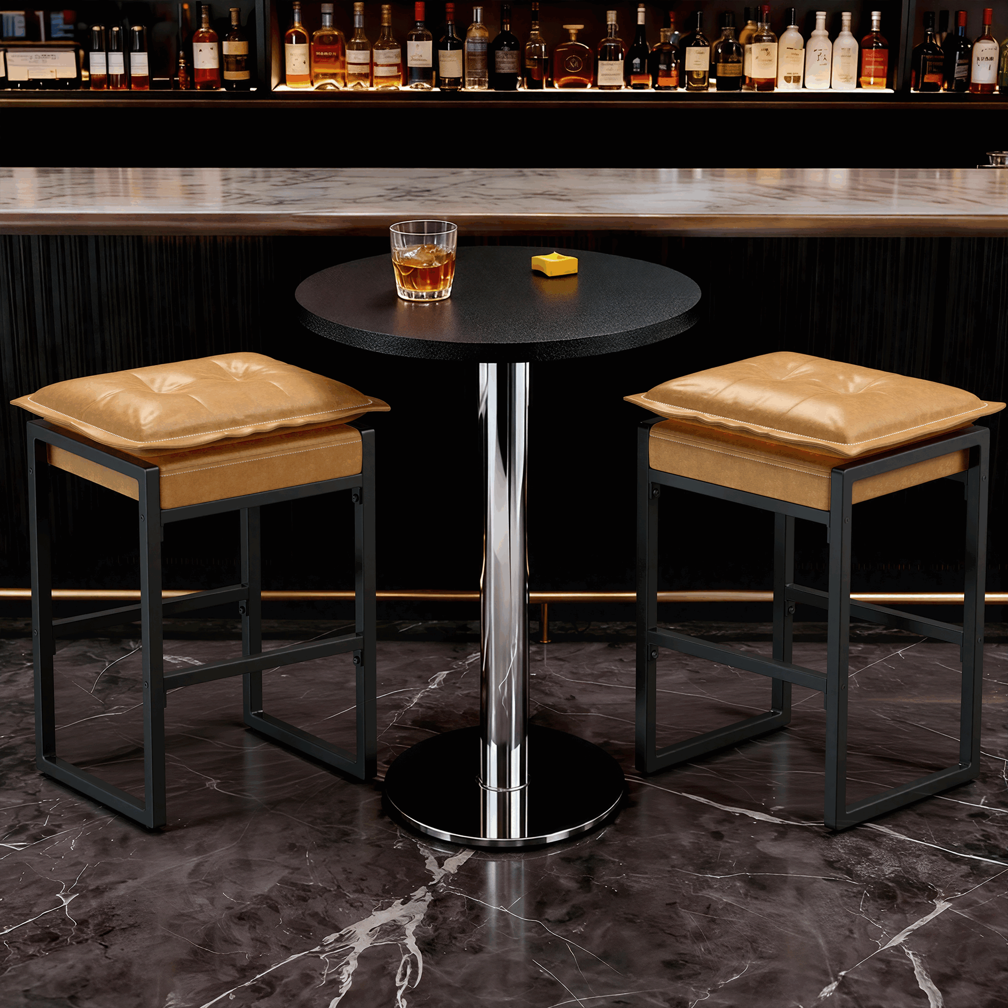 Height Bar Stools & Double-Layer Cloud Soft Cushion