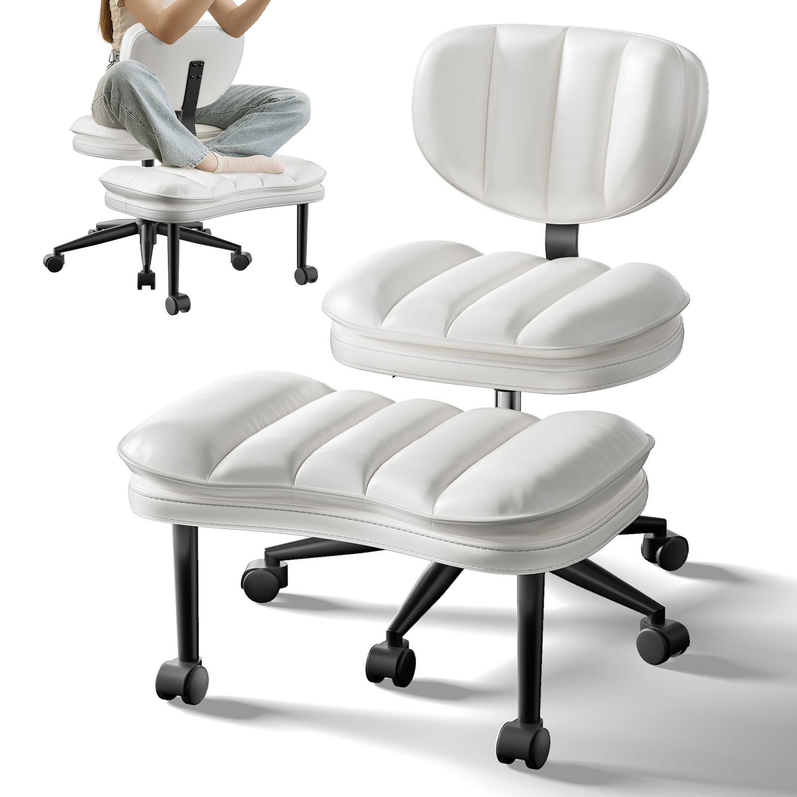 Cross Legged Office Chair