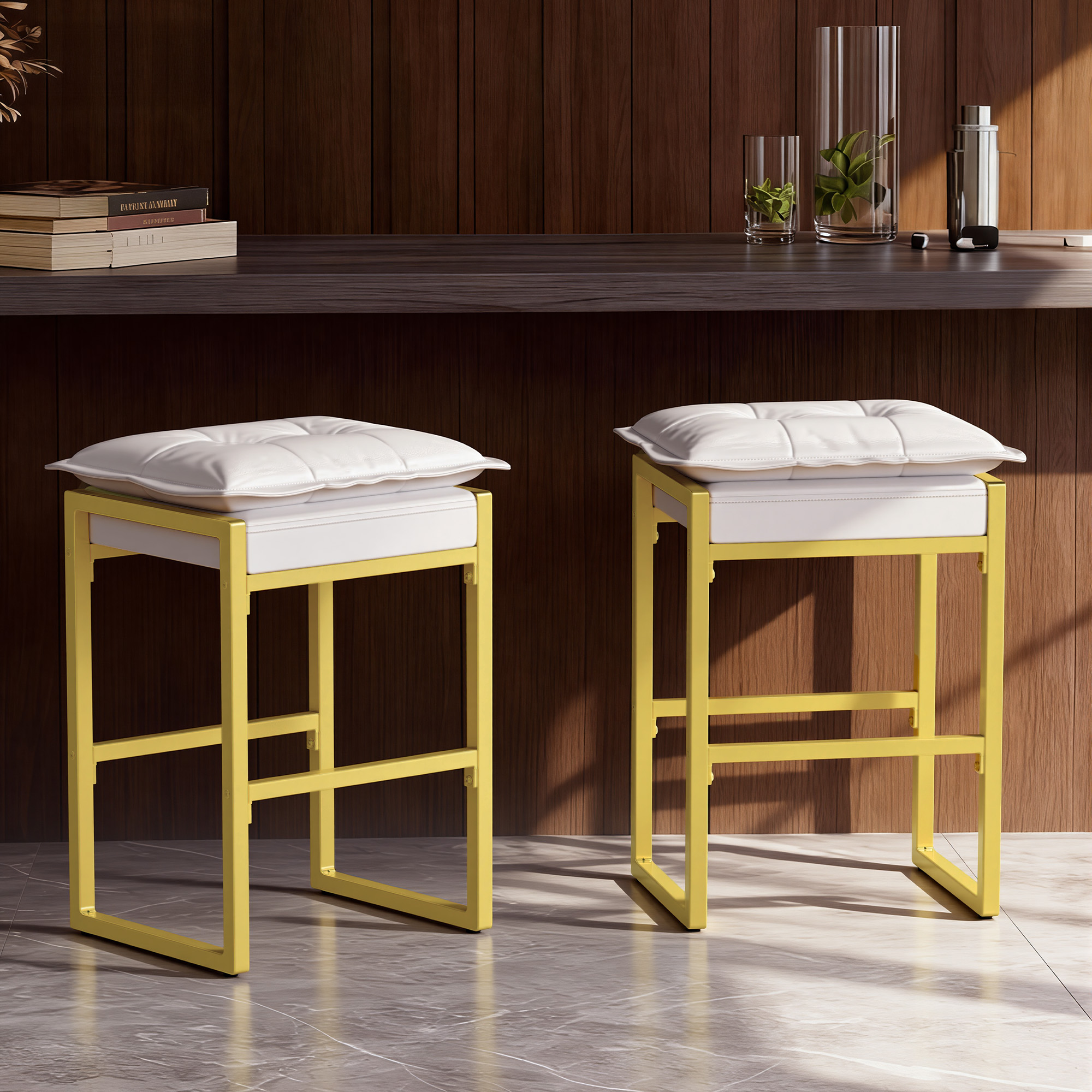 Height Bar Stools & Double-Layer Cloud Soft Cushion
