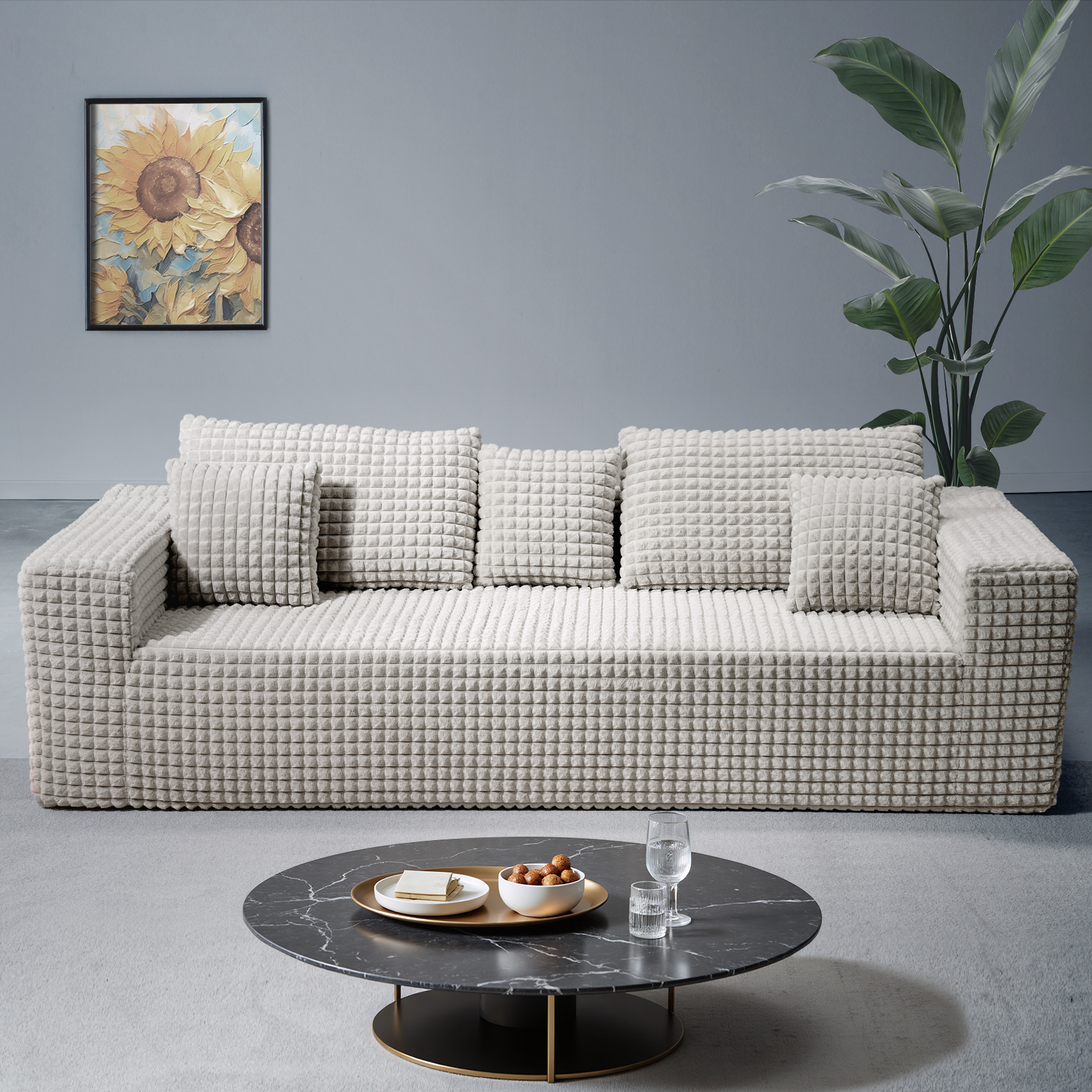 Diamond Velvet Sofa