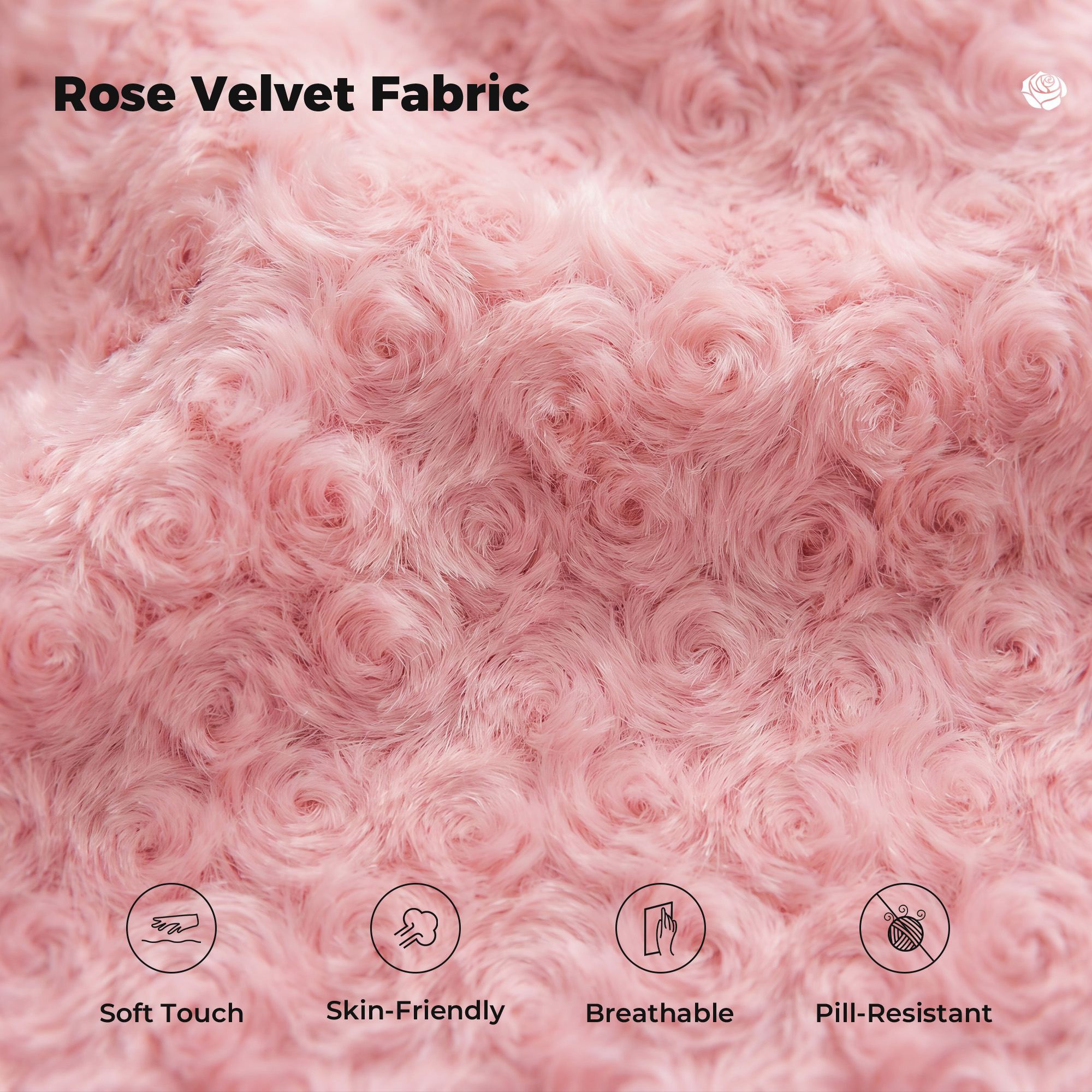 Rose Velvet Cloud Chair
