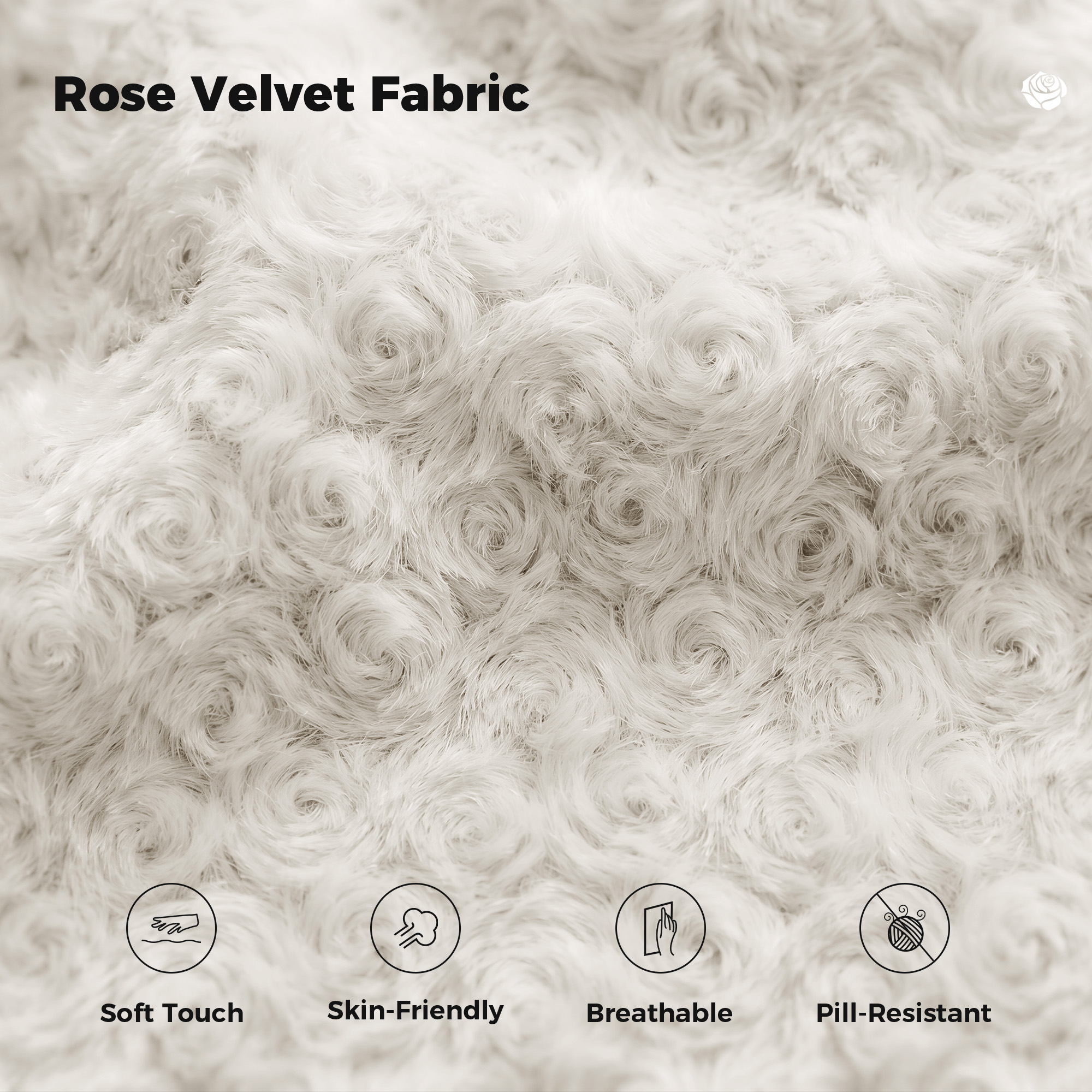 Rose Velvet Cloud Chair