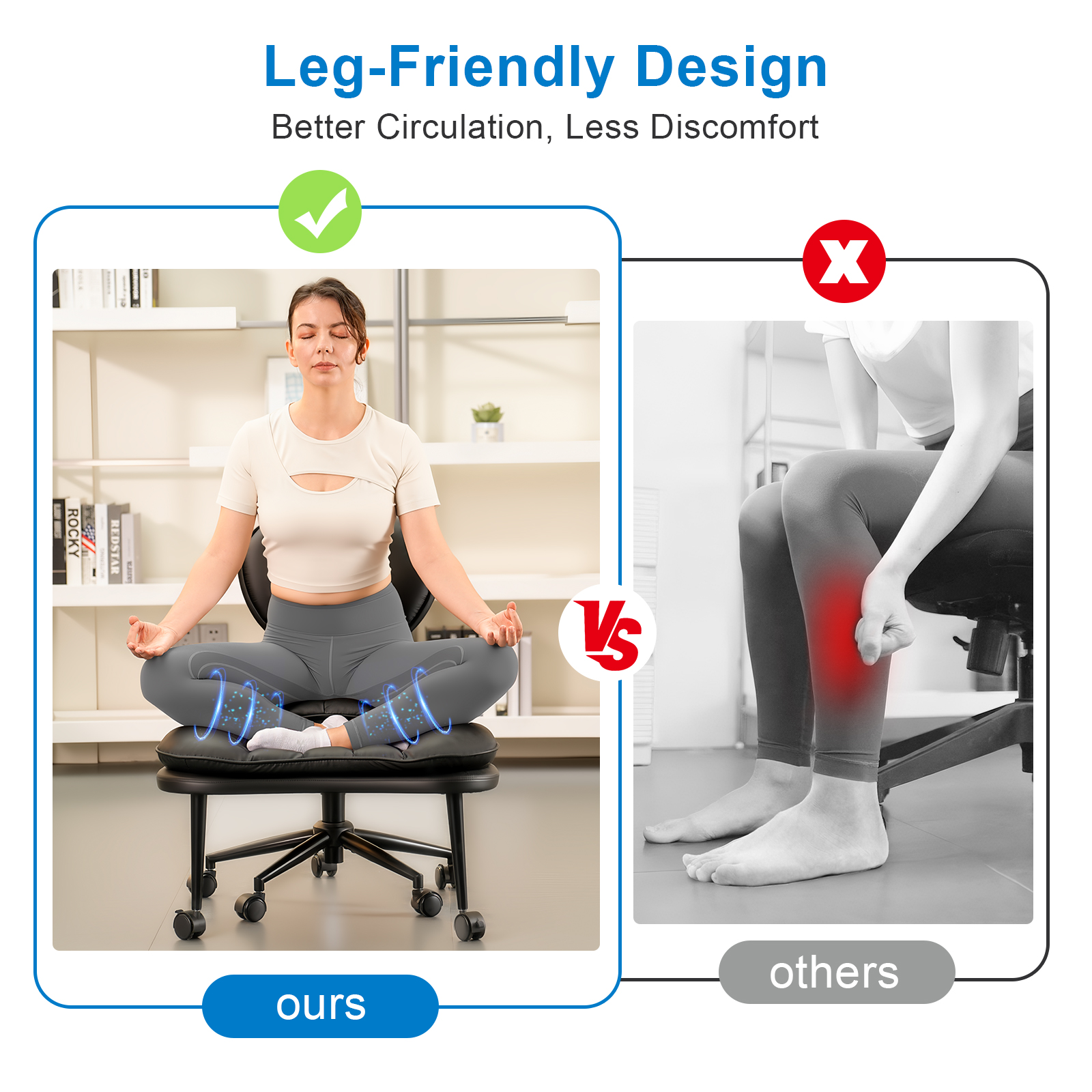 Cross Legged Office Chair