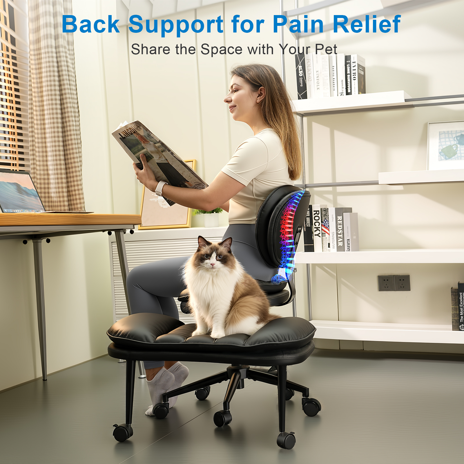 Cross Legged Office Chair