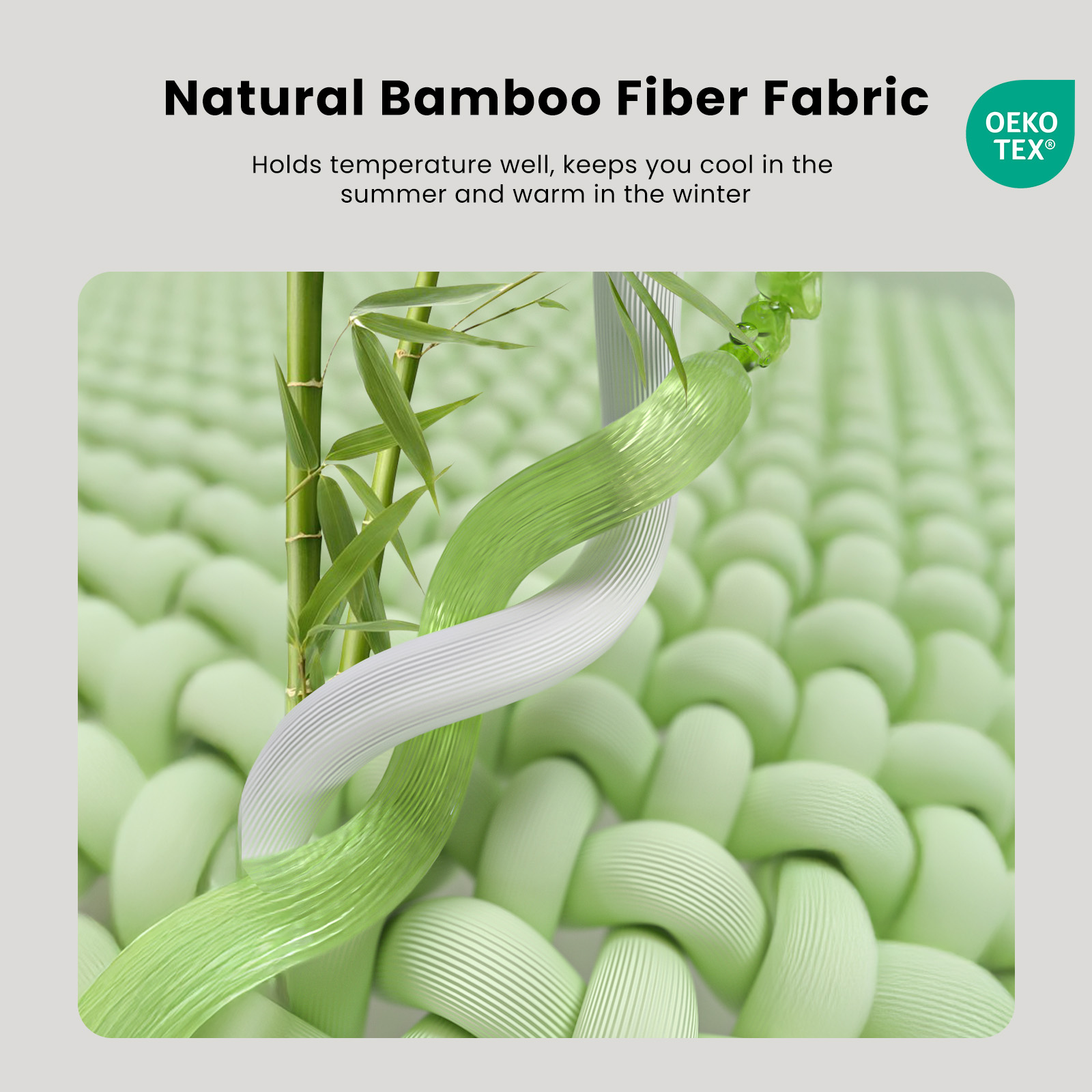 HOMRELEXA Bamboo Mattress Topper Full Size 2 Inch, Cooling Gel & Bamboo Charcoal Memory Foam Mattress Topper for Back Pain Relief, Firm Dual-Layer Foam Bed Pad with Removable Cover
