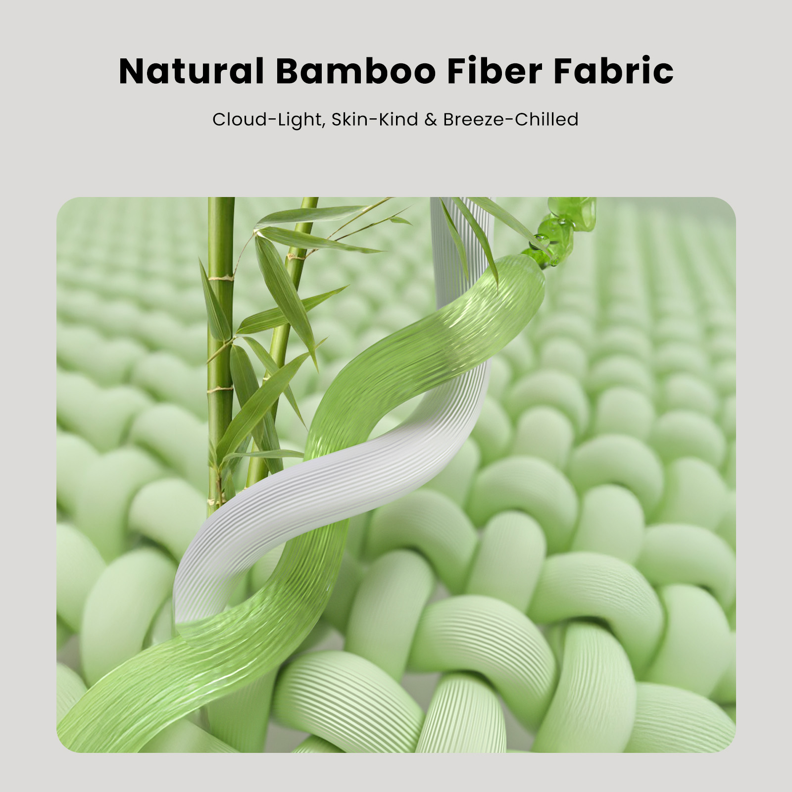 Bamboo mattress topper