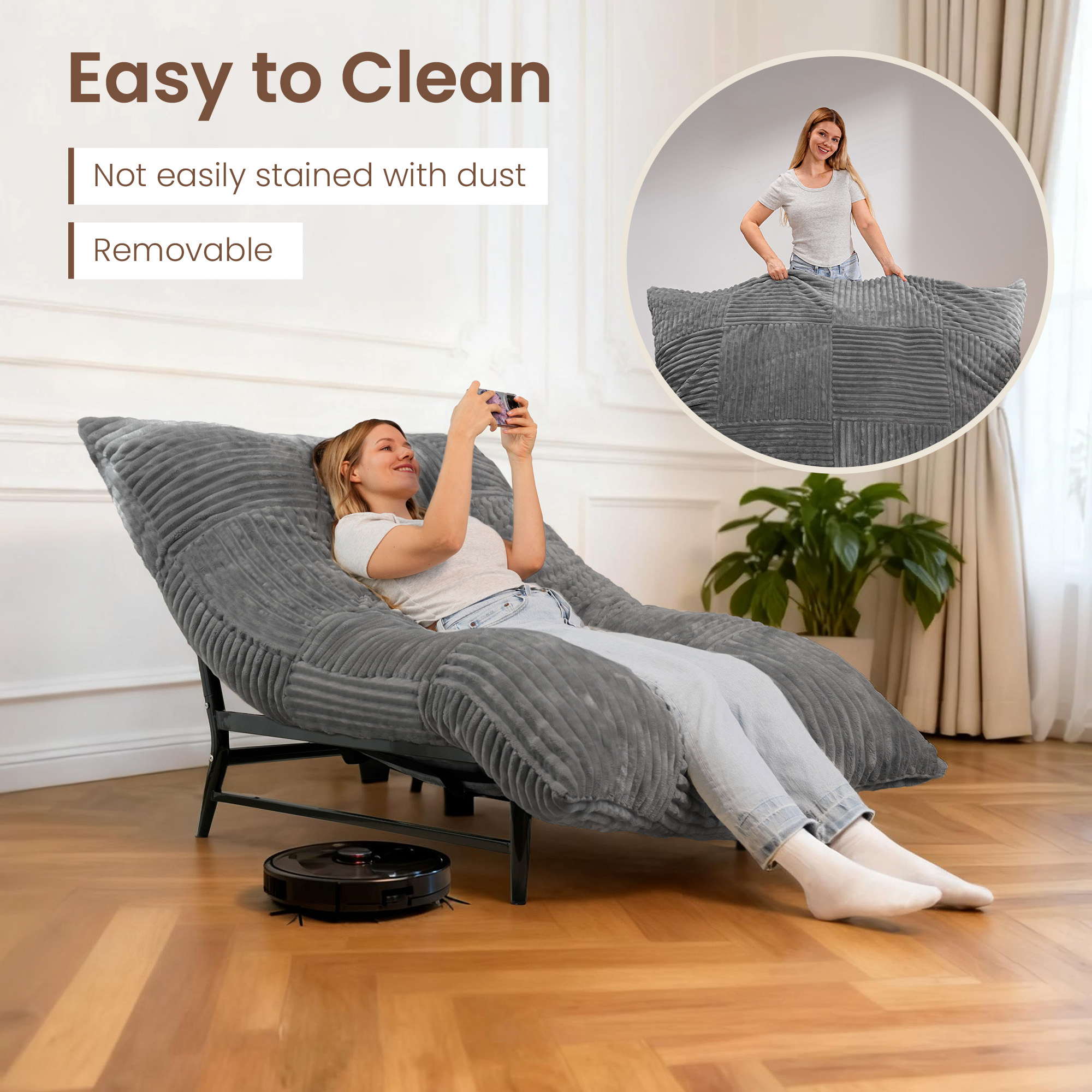 Giant Bean Bag Chair & Sofa Bed