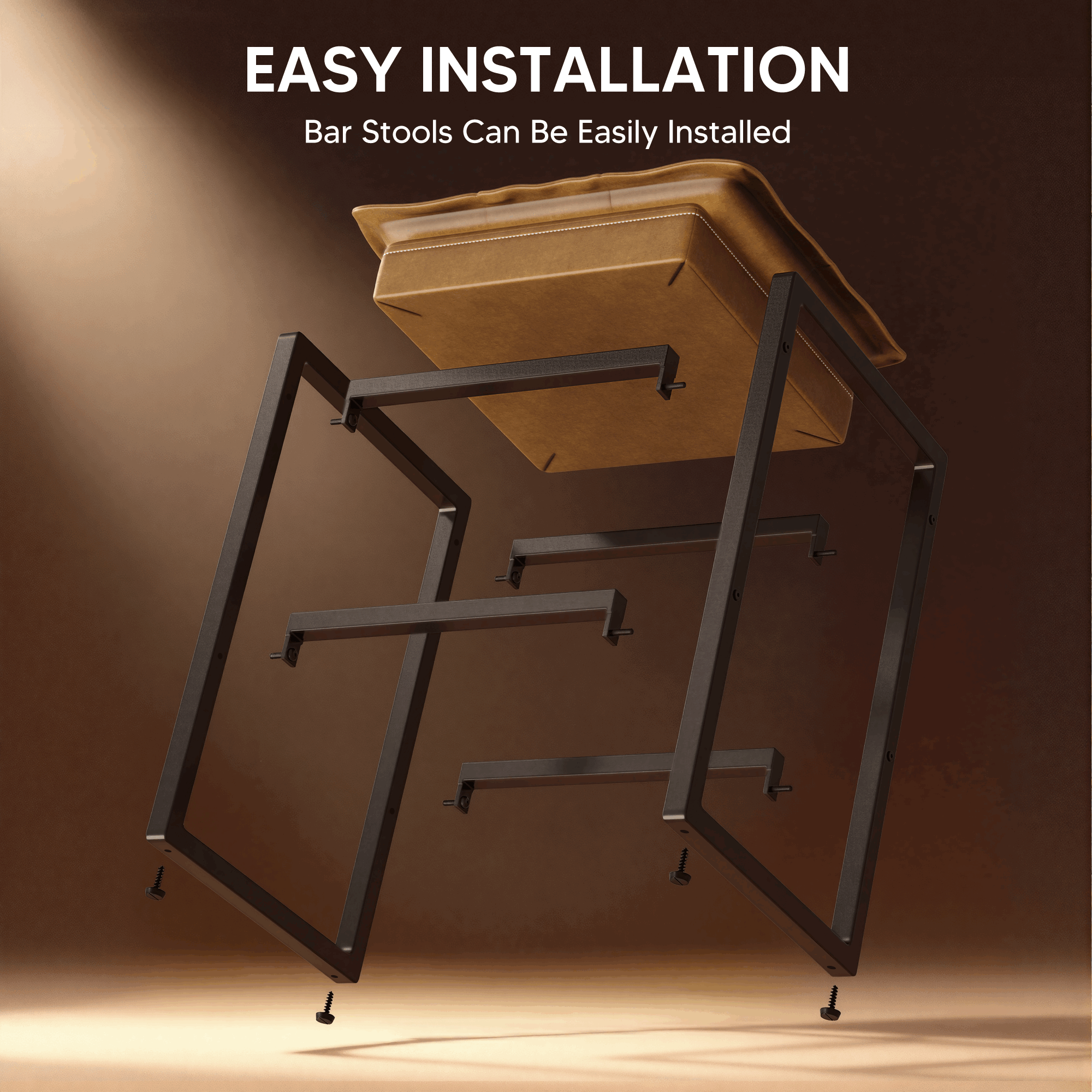 Height Bar Stools & Double-Layer Cloud Soft Cushion