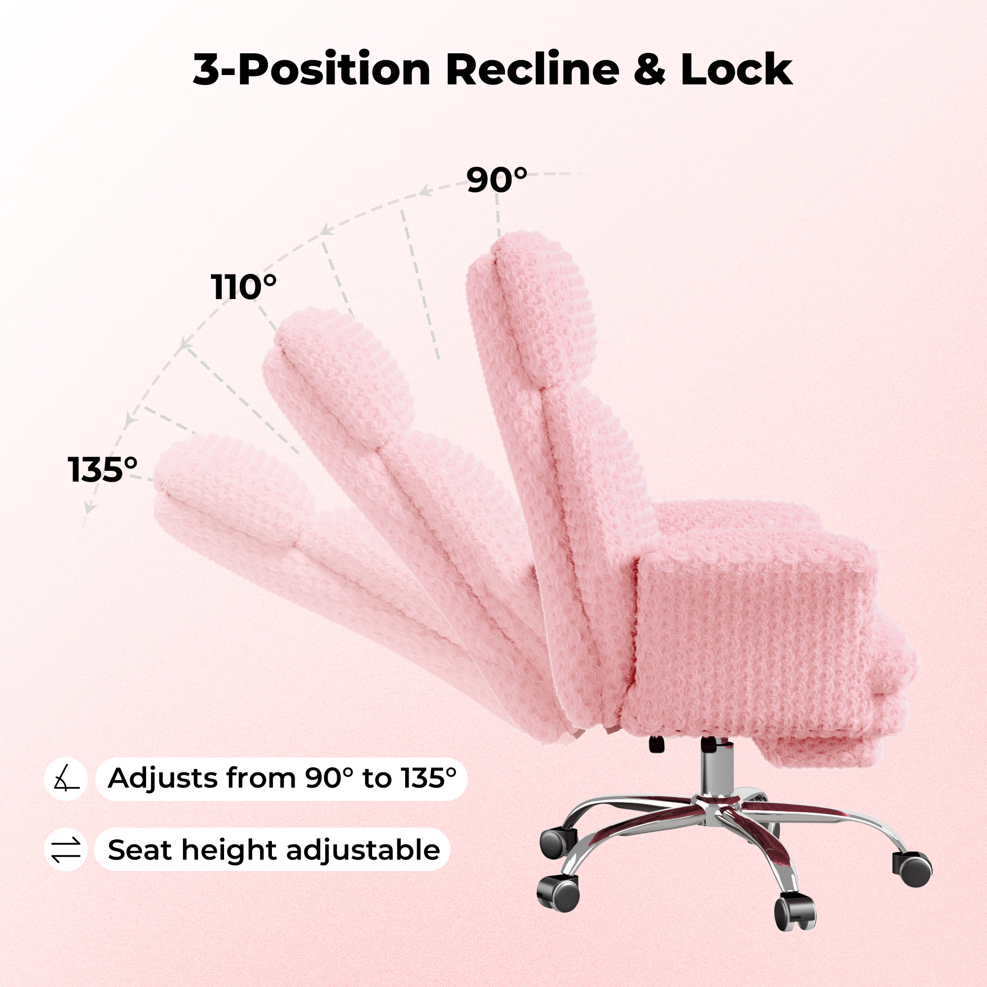 Rose Velvet Cloud Chair